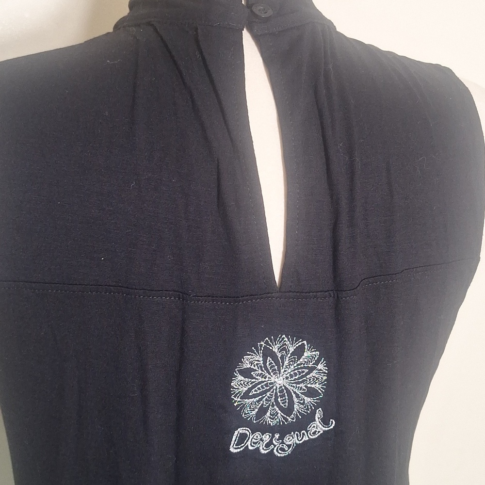 Desigual Sleeveless Geometric Floral Top Size M - Picture 6 of 8
